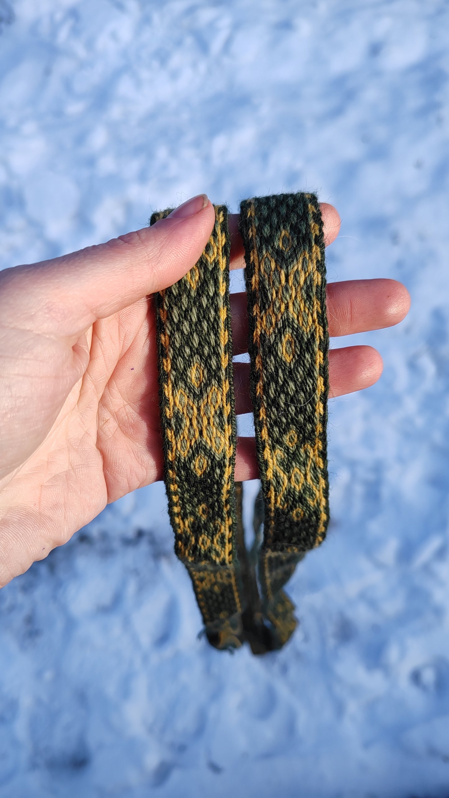 Belt with traditional Baltic motive