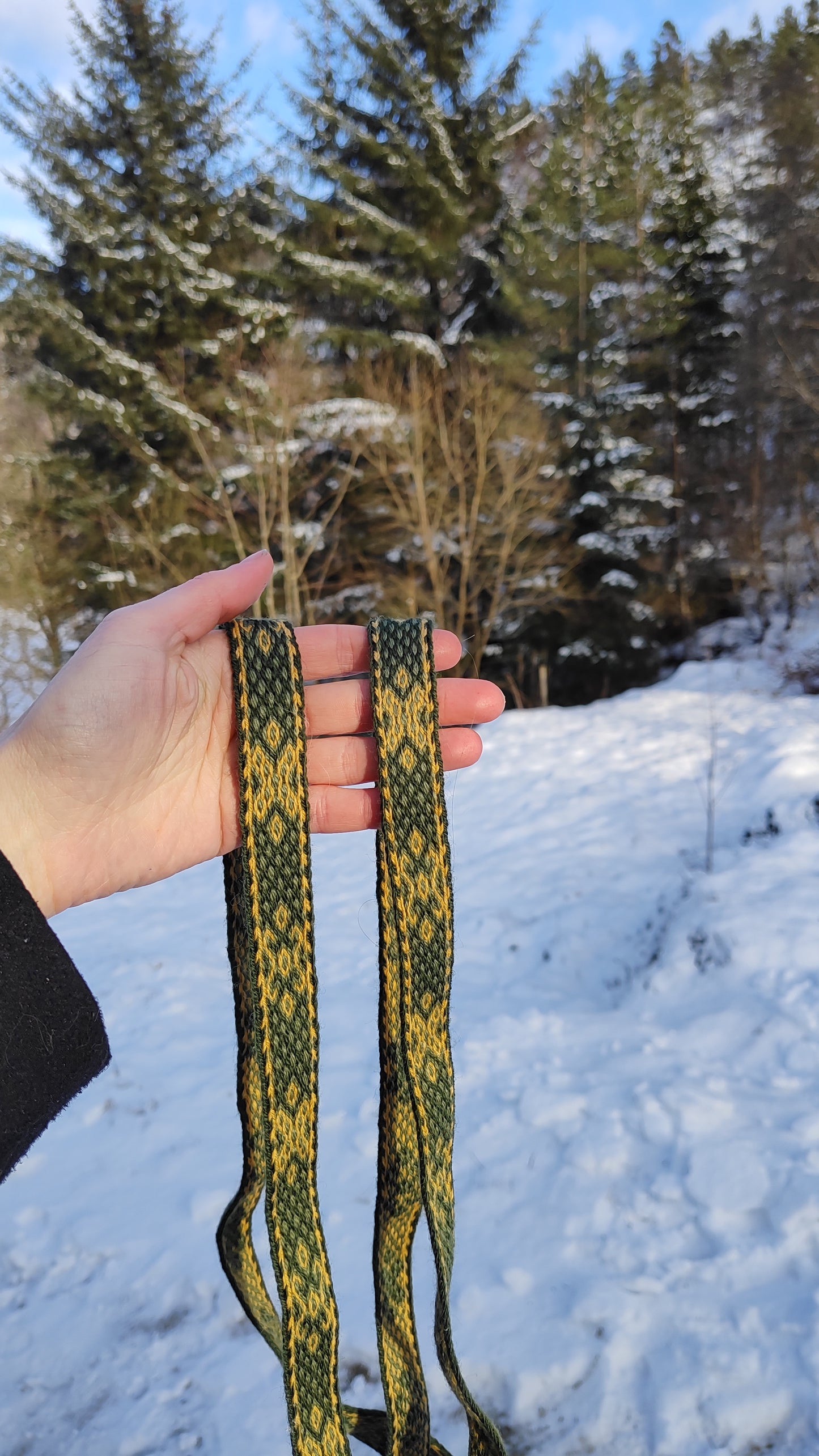 Belt with traditional Baltic motive