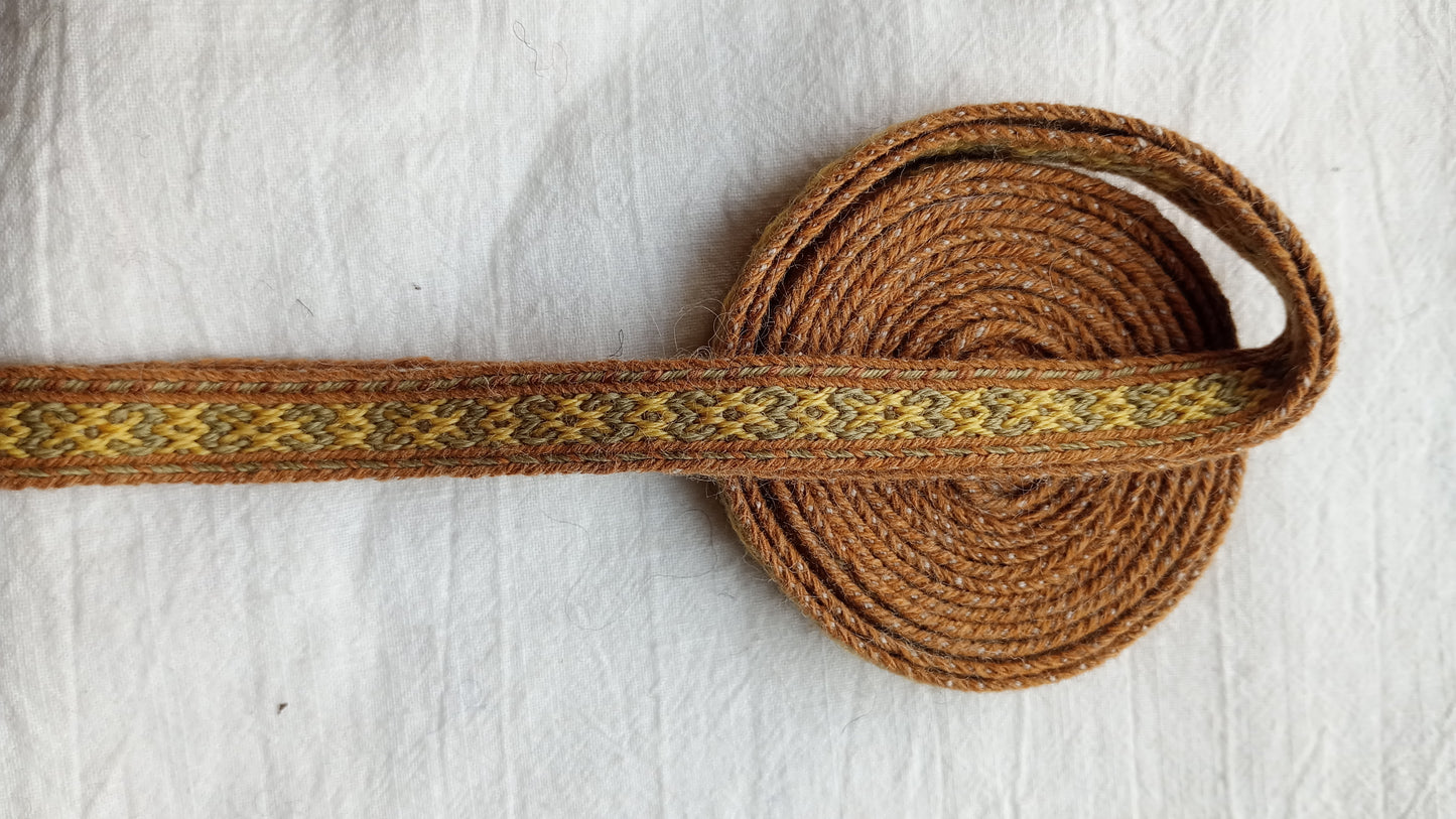 Narrow ⨳ trim (plant dyed yarns)
