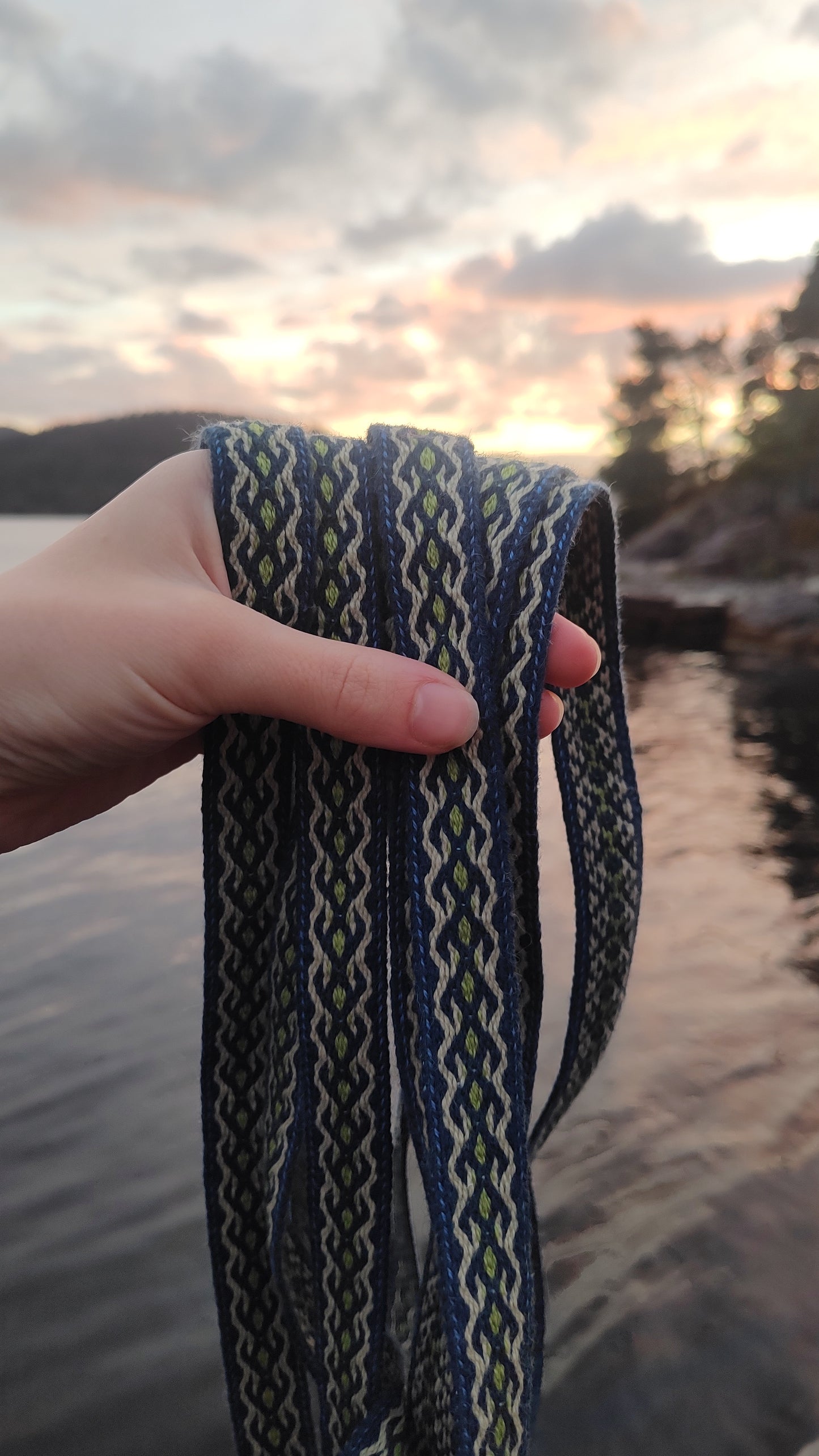 Belt with Finnish Iron Age ''bee feet'' pattern