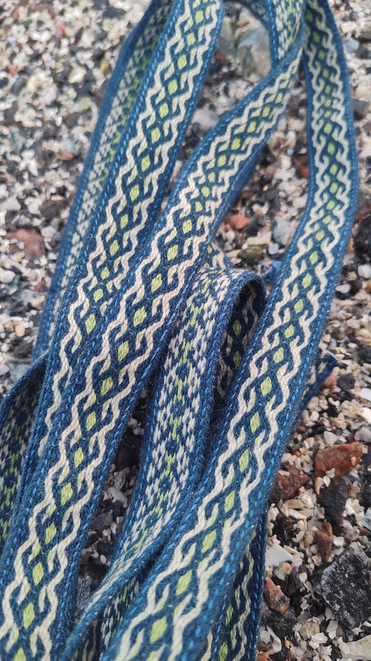 Belt with Finnish Iron Age ''bee feet'' pattern