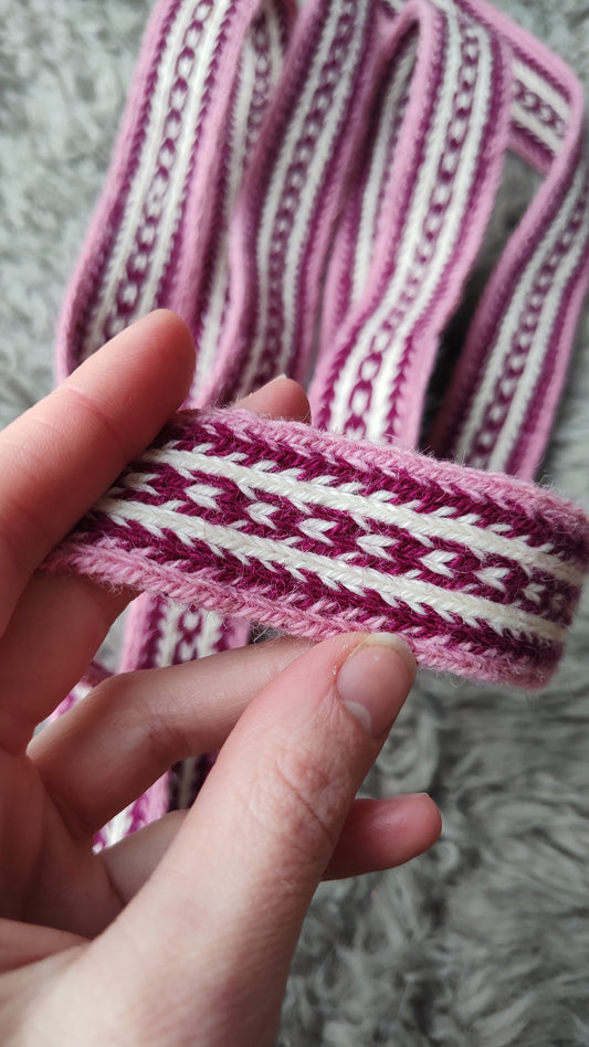 Pink spring themed belt