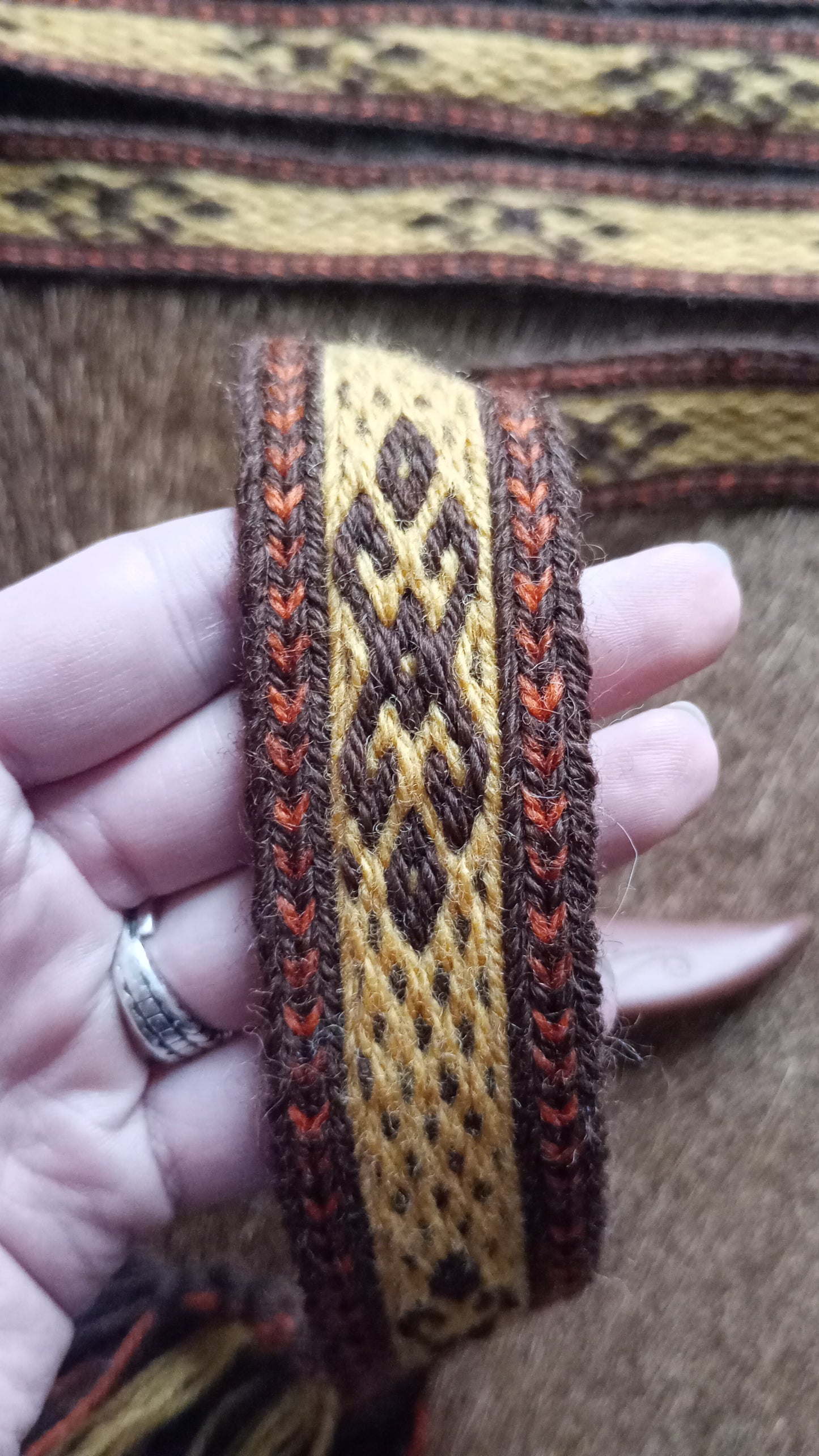 Belt with traditional Baltic motive