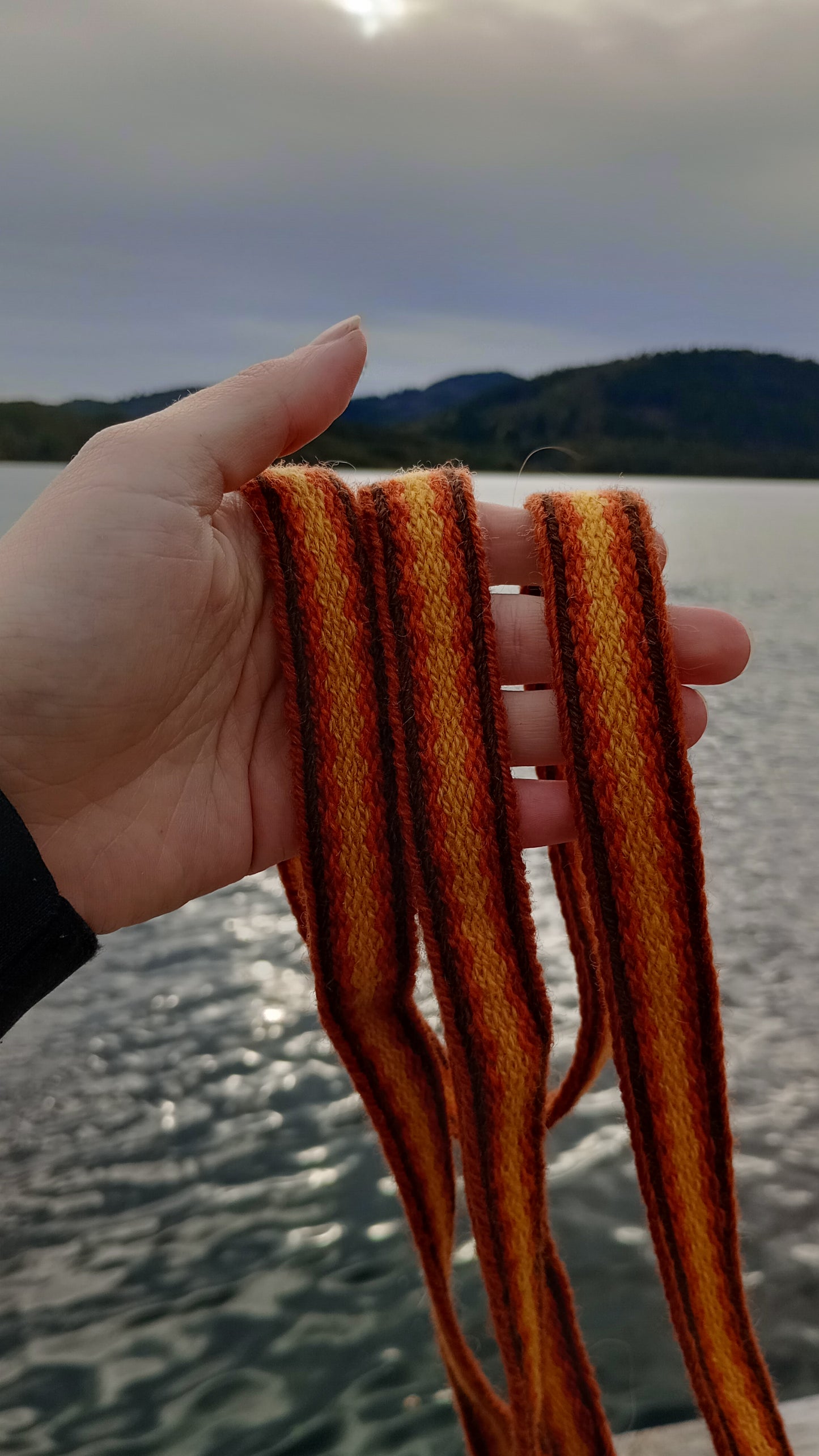 Latvian style belt in autumn colours