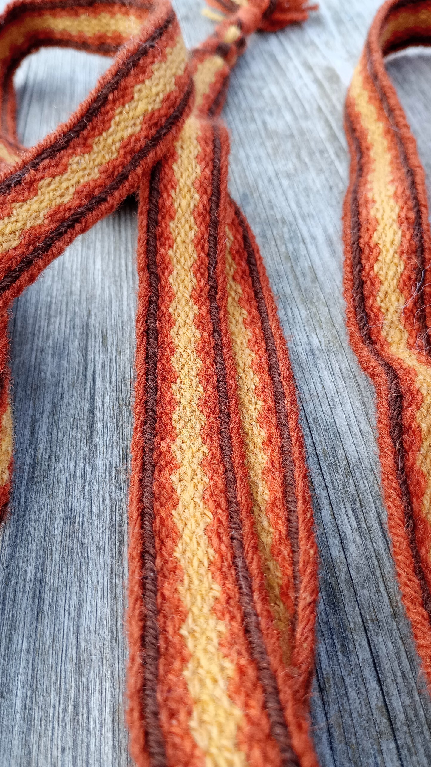 Latvian style belt in autumn colours