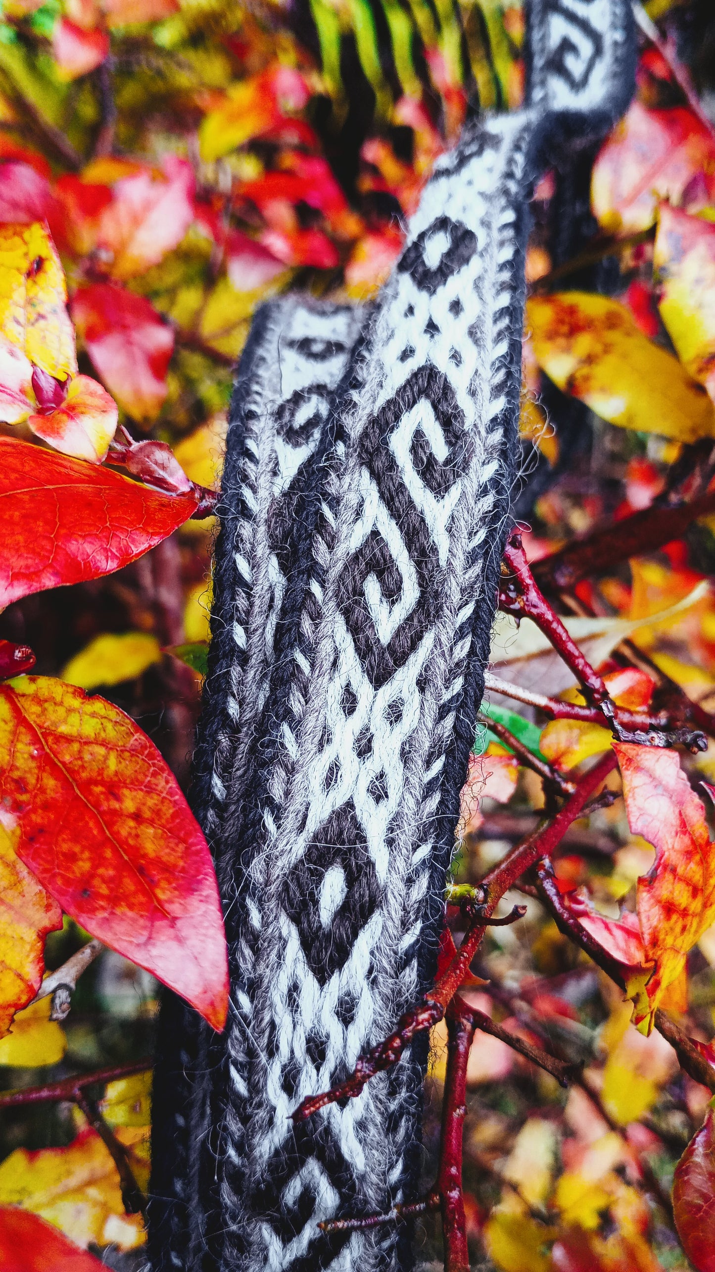 Belt with double spirals in shades of brown