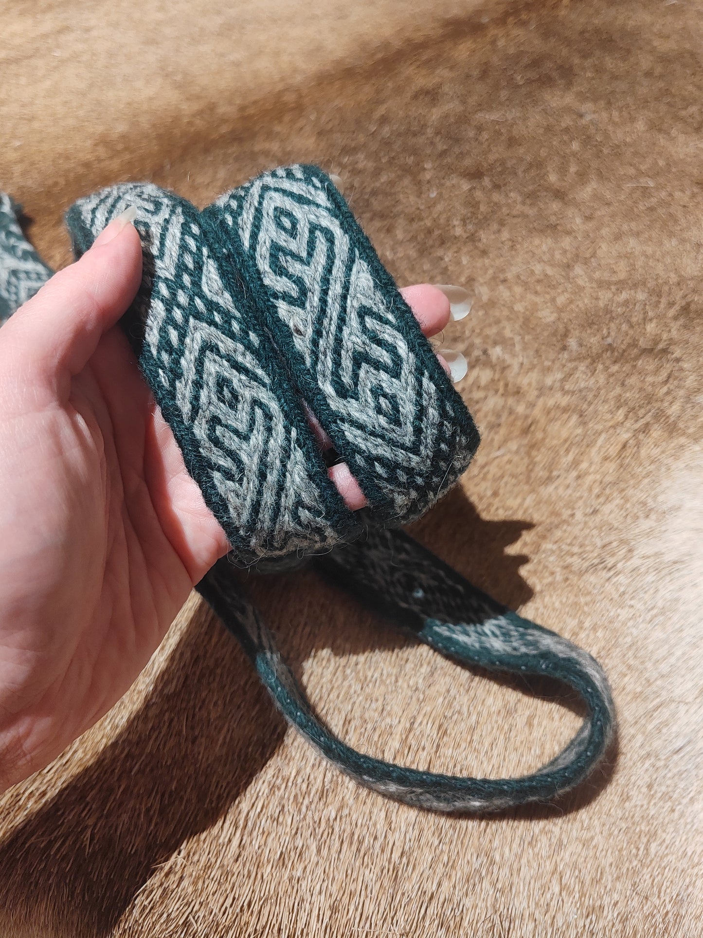 Belt inspired by Birka B6 (cruelty free wool)