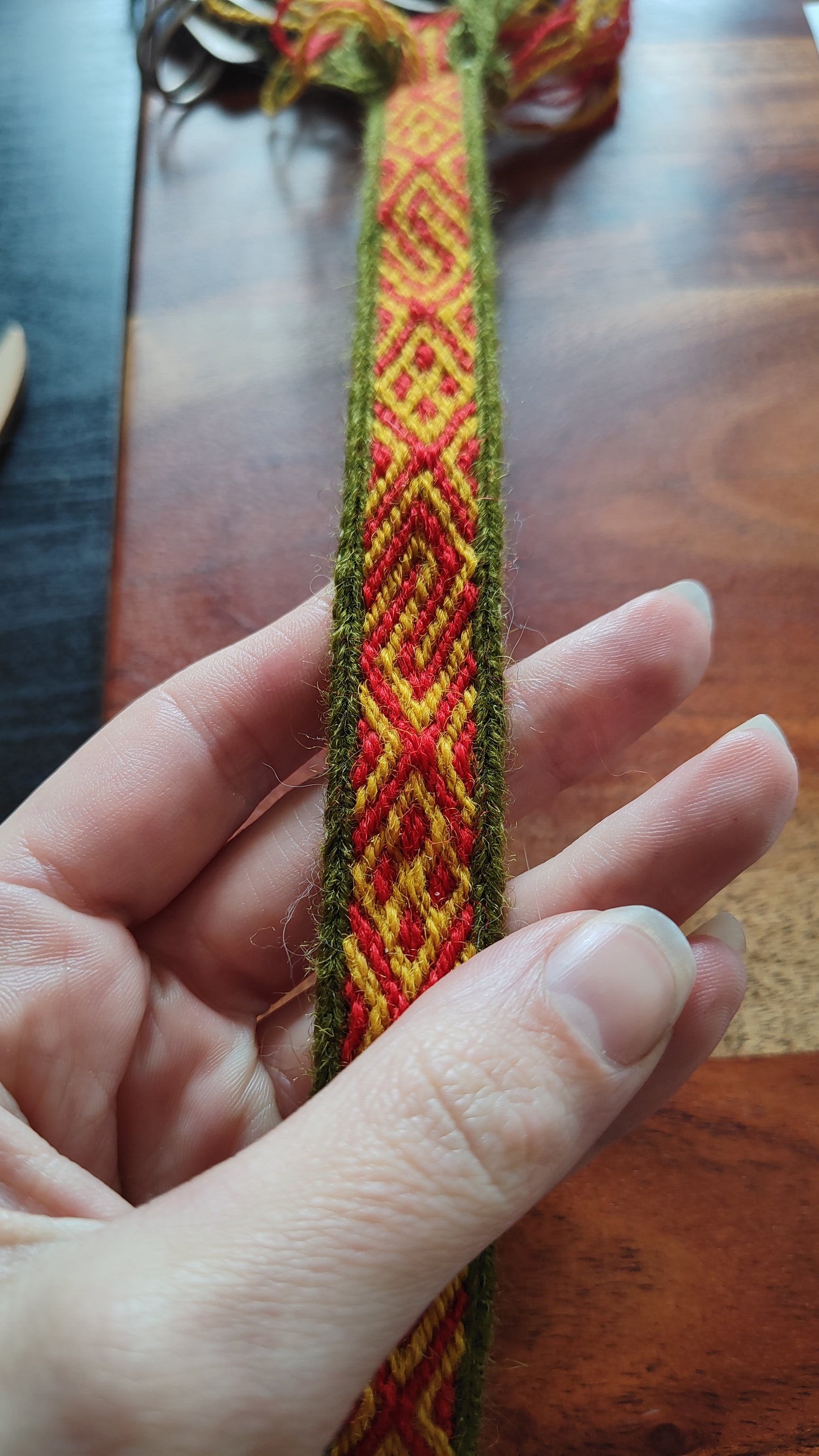 Belt with pattern from 5th century Vestrum, Norway