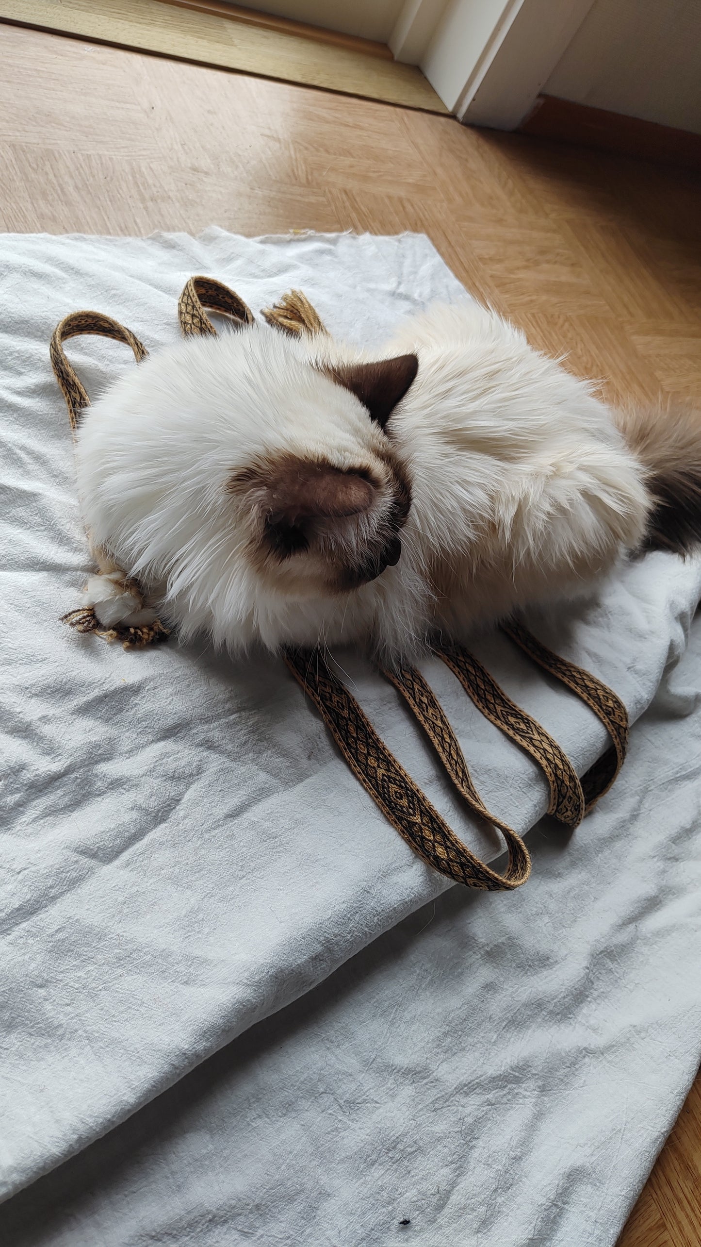 Belt with diamond pattern (plant dyed yarn)