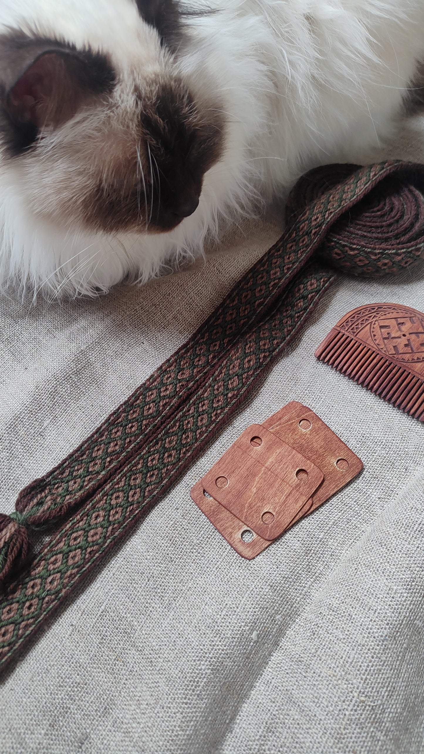 Belt with diamond pattern (dimmed colours)