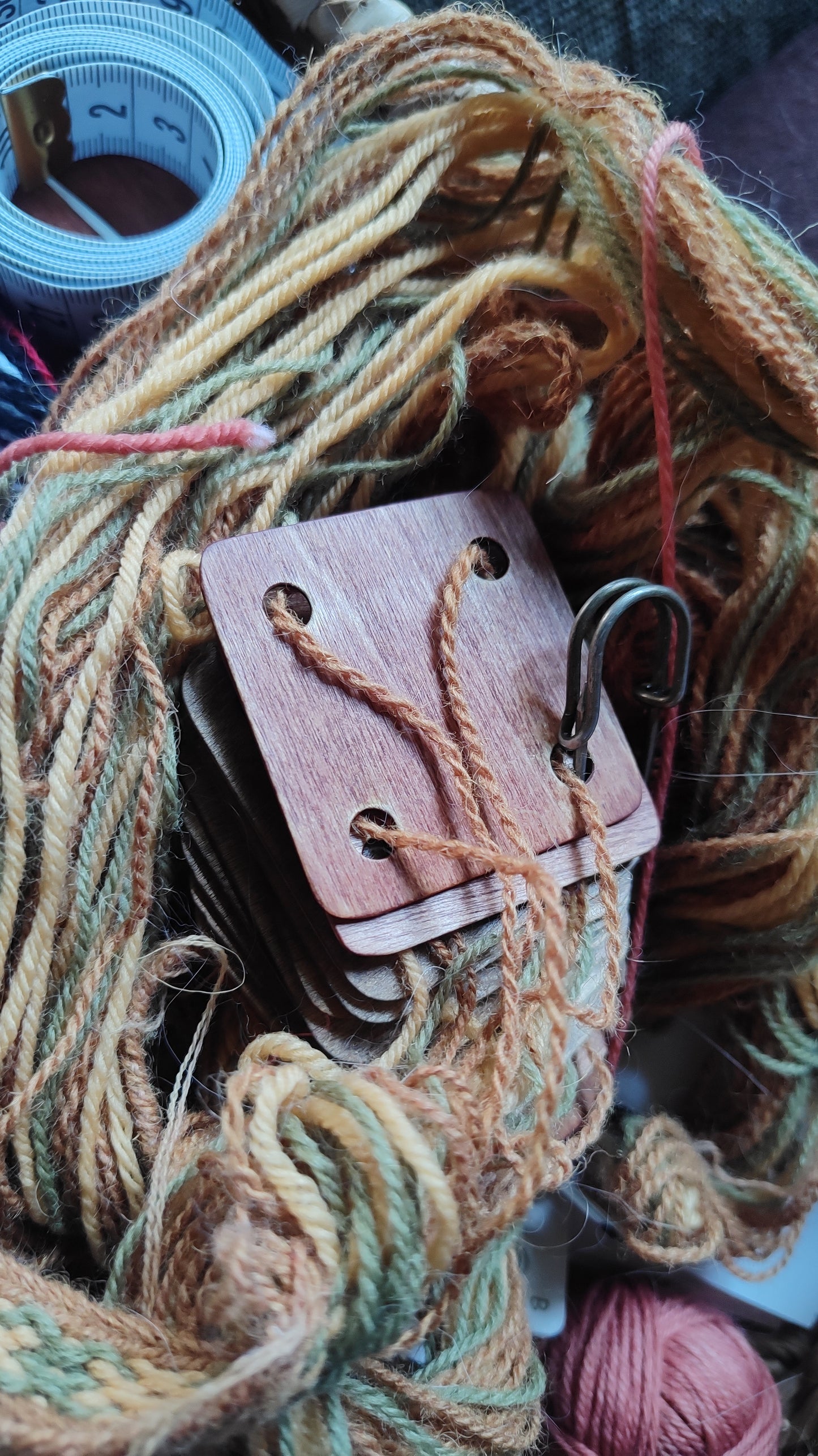 Wooden weaving tablets