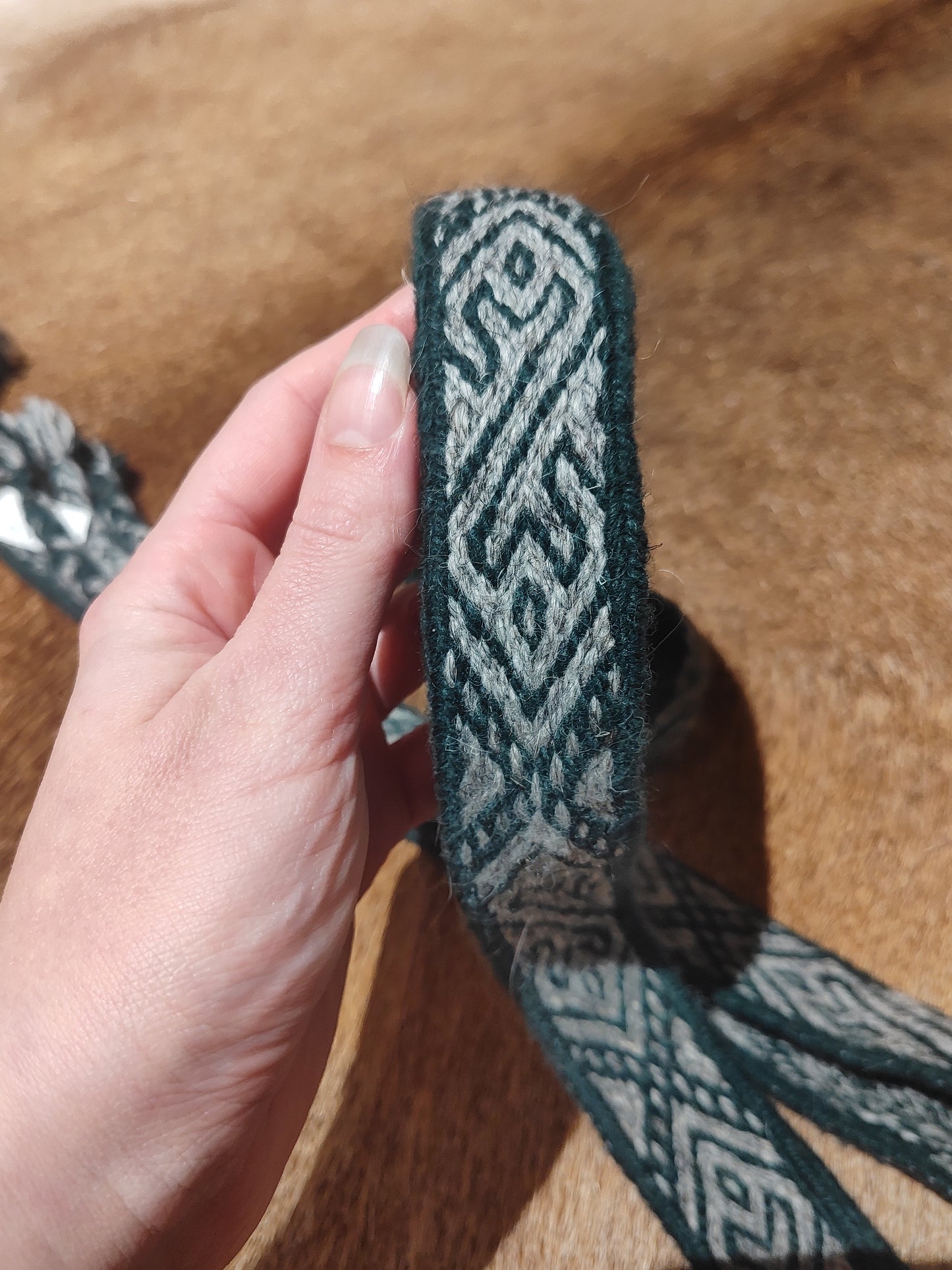 Belt inspired by Birka B6 (cruelty free wool)