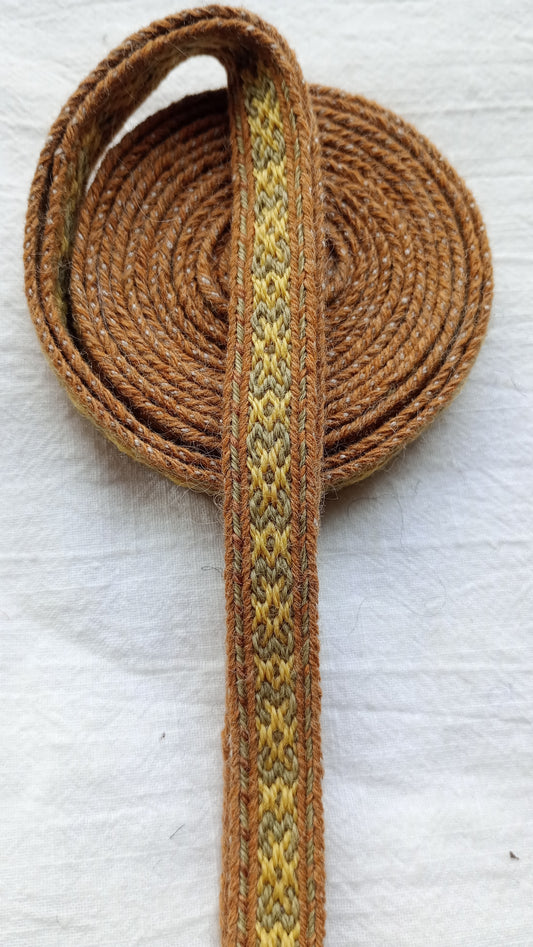 Narrow ⨳ trim (plant dyed yarns)