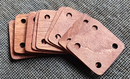 Wooden weaving tablets