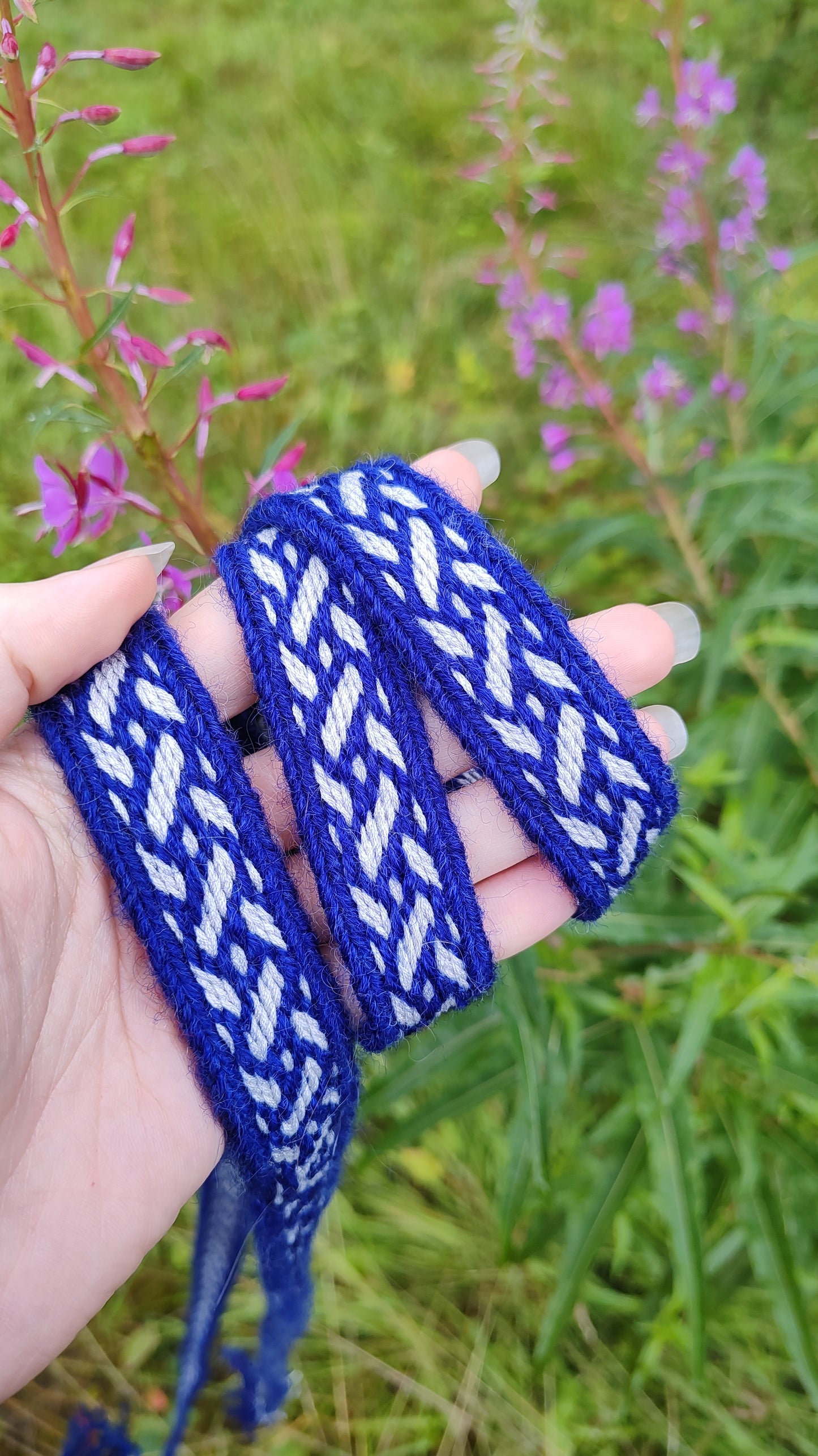 Belt based on Birka B24 in silk and wool
