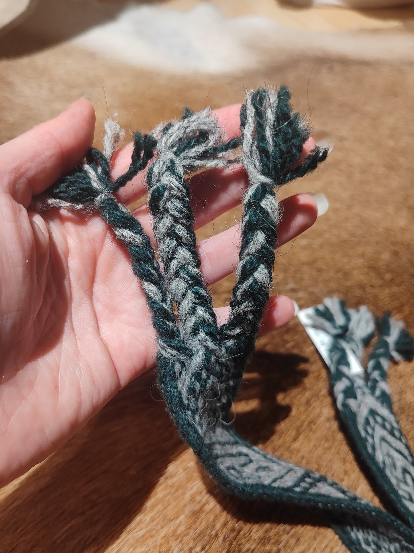 Belt inspired by Birka B6 (cruelty free wool)