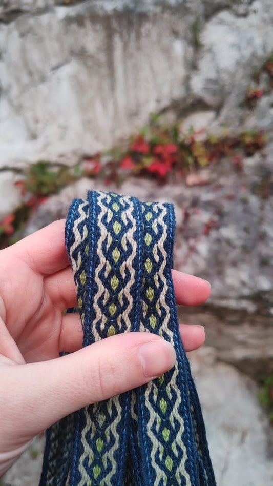 Belt with Finnish Iron Age ''bee feet'' pattern