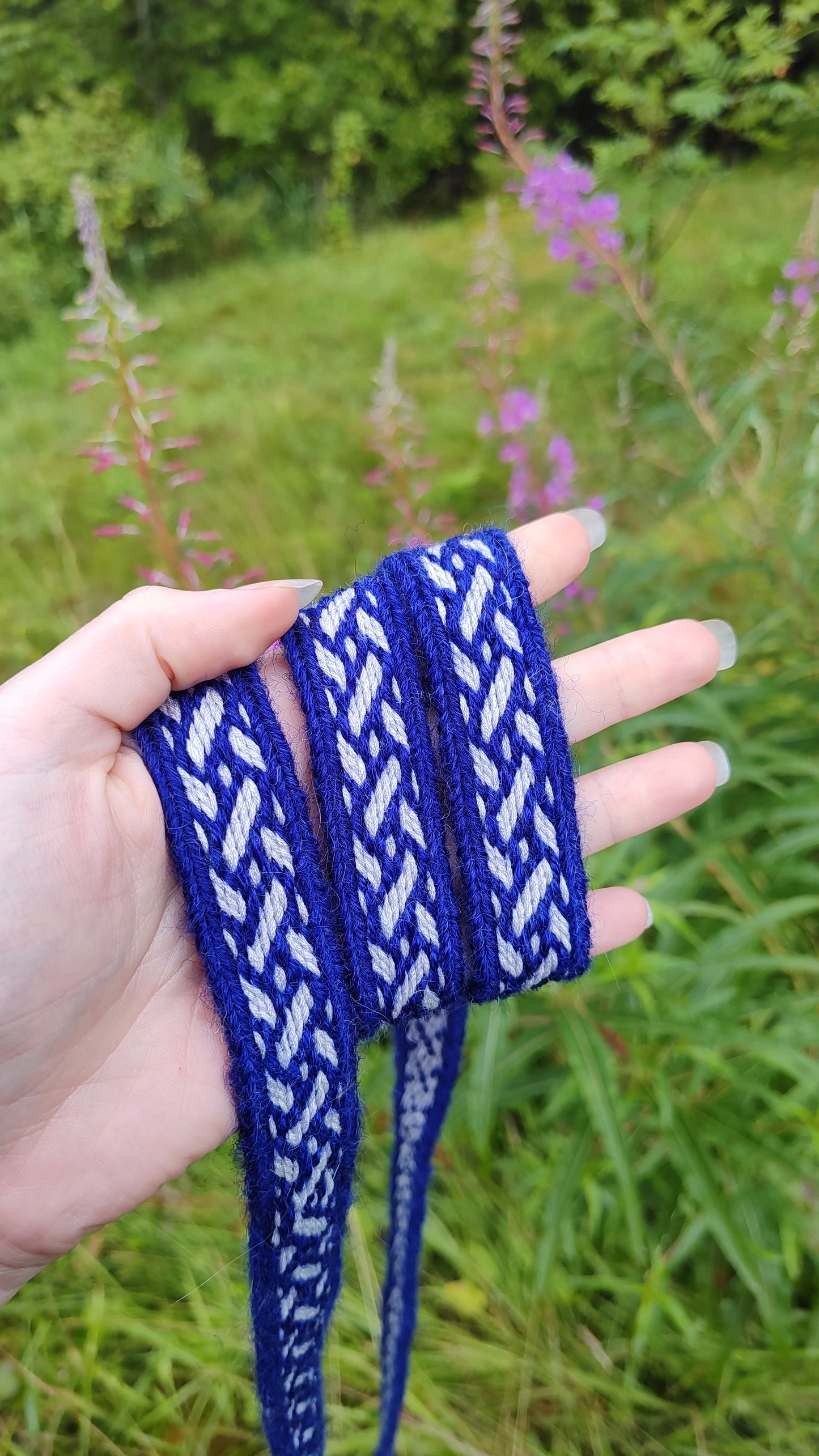 Belt based on Birka B24 in silk and wool