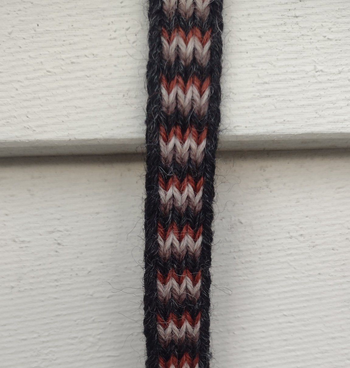 Striped belt in humble colours