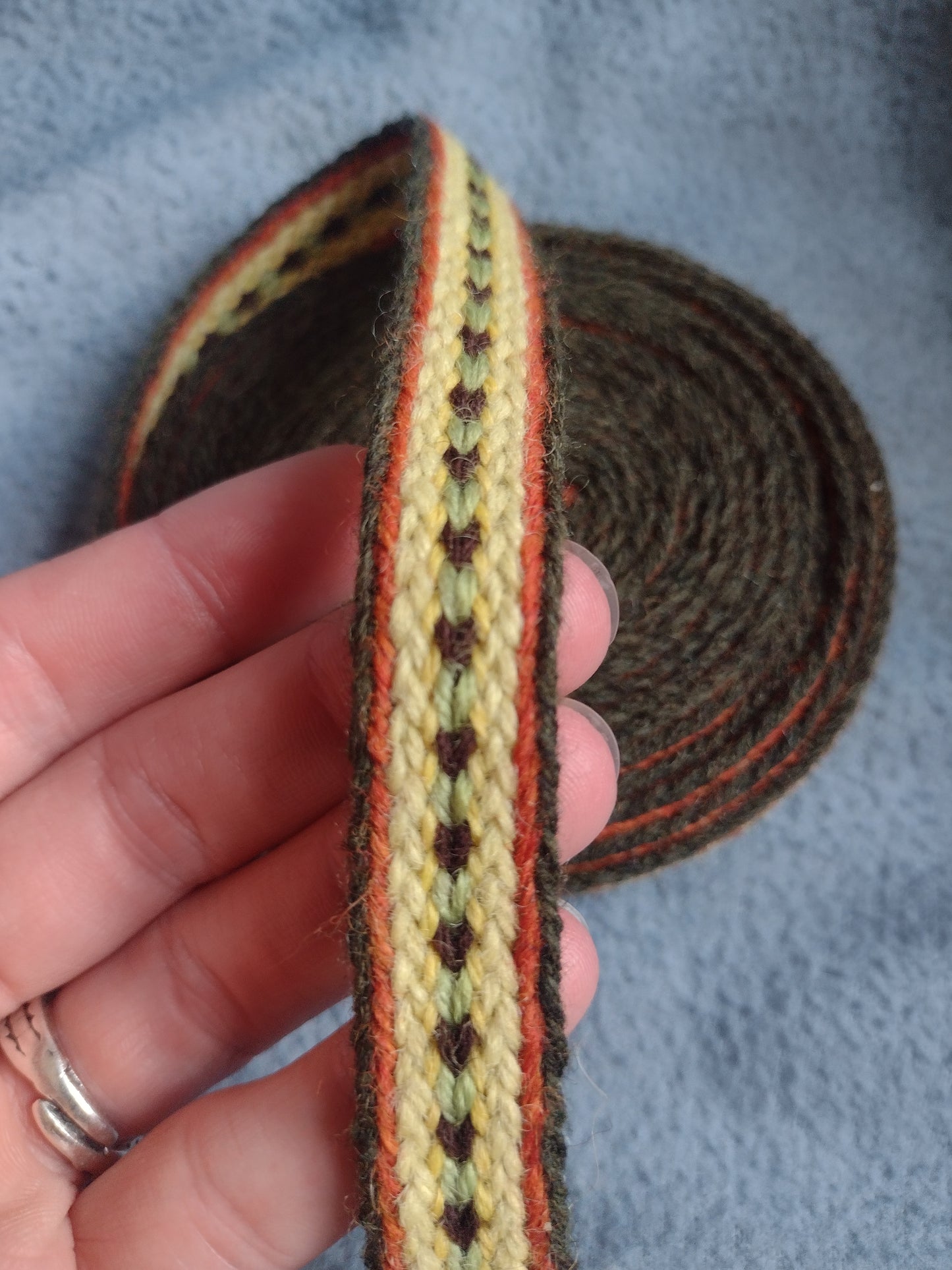 Narrow double sided trim (plant dyed yarns)